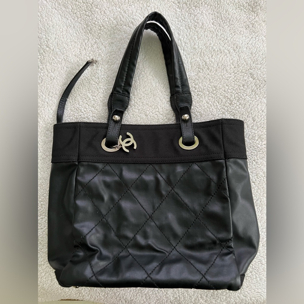 CHANEL Paris Barritz Black Tote and Charm - Picture 13 of 15